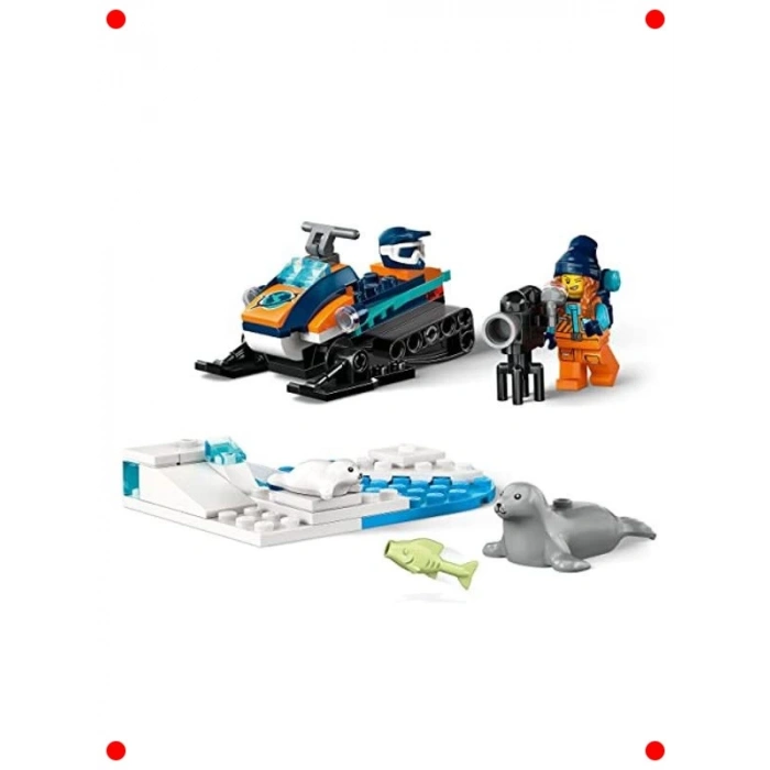 Kutup Kâşifi Motorlu Kızağı Yapım Seti (70 Parça)