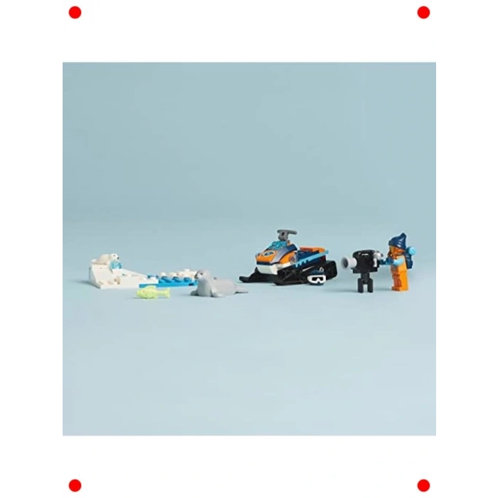 Kutup Kâşifi Motorlu Kızağı Yapım Seti (70 Parça)