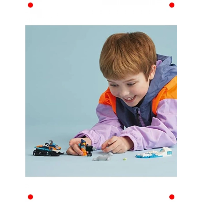 Kutup Kâşifi Motorlu Kızağı Yapım Seti (70 Parça)