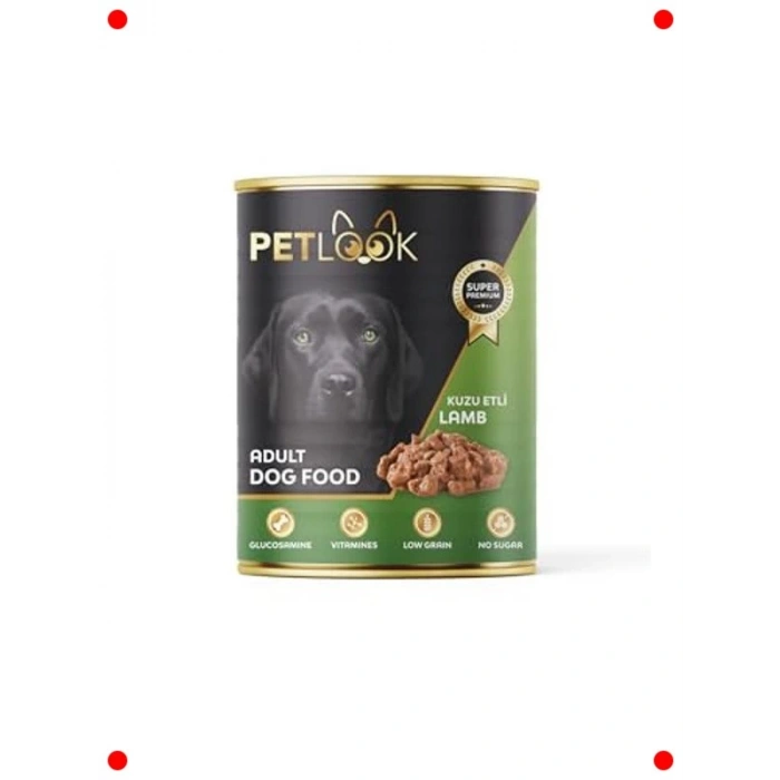 Kuzu Etli Parça Konserve Yetişkin Köpek Maması (24x415 Gr)