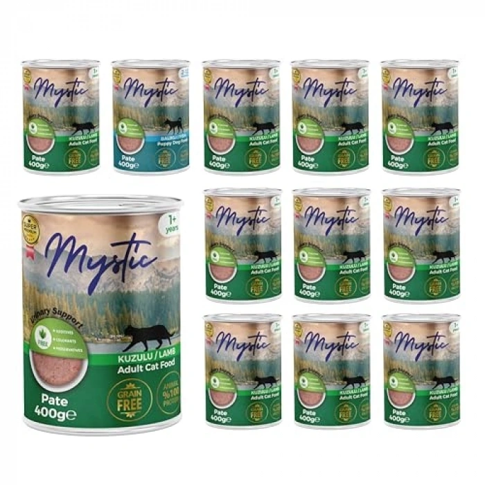 Kuzu Etli Yetişkin Kedi Pate, 400 Gr, 12 Adet