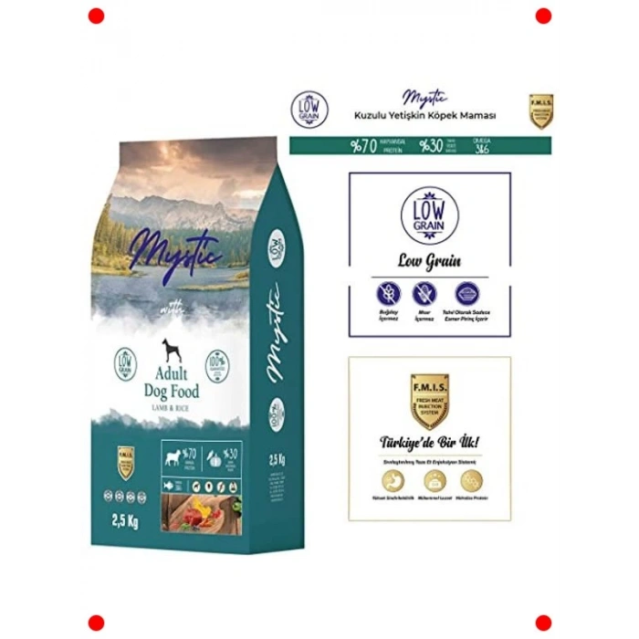 Kuzulu Az Tahıllı Yetişkin Köpek Maması 2,5 Kg