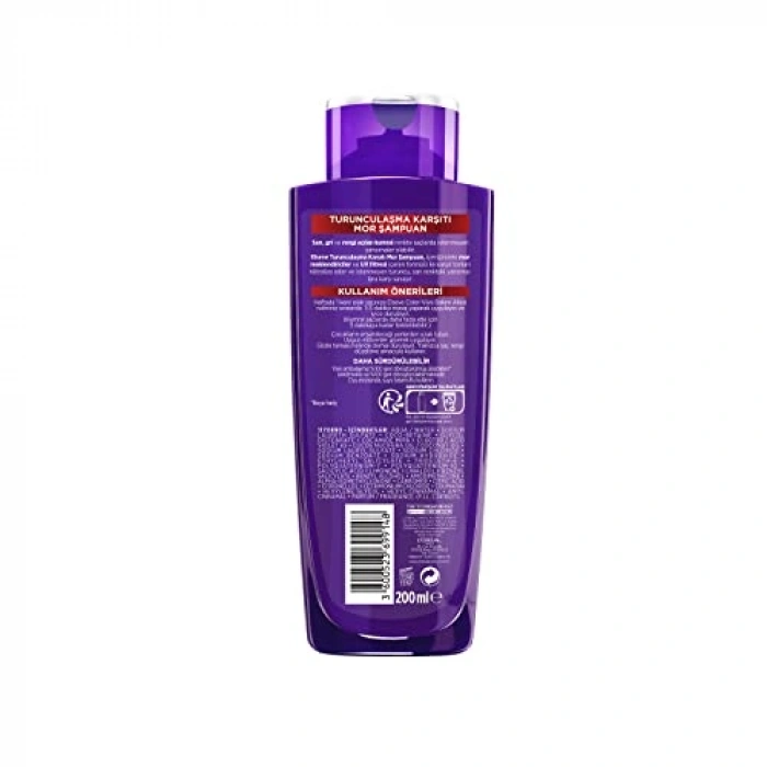 LOreal Paris Elseve Turunculaşma Karşıtı Mor Şampuan 200 ml