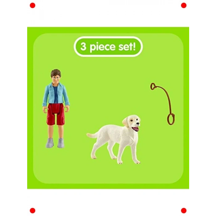 Labrador Köpekli Yürüyüş Figürü Seti