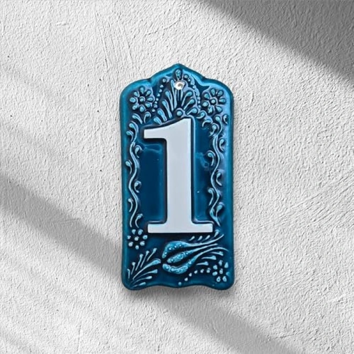 Lale Desenli Kapı Numarası, Dış Mekan Kullanımı için Dayanıklı, 0-9