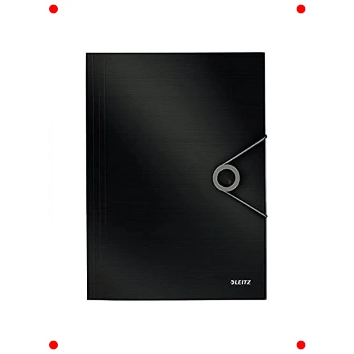 Lastikli Evrak Dosyası, A4 Boyut, Siyah