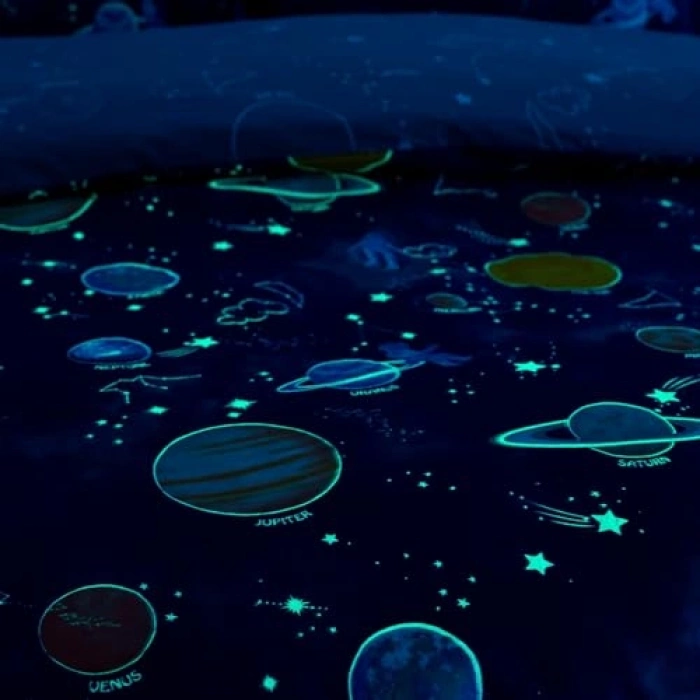 | laxy |%100 Pamuklu Tek Kişilik Nevresim Takımı Mavi