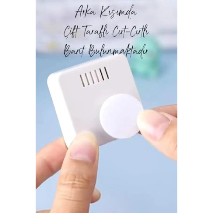 LCD Ekranlı Sıcaklık ve Nem Ölçer - Duvara Takılabilir