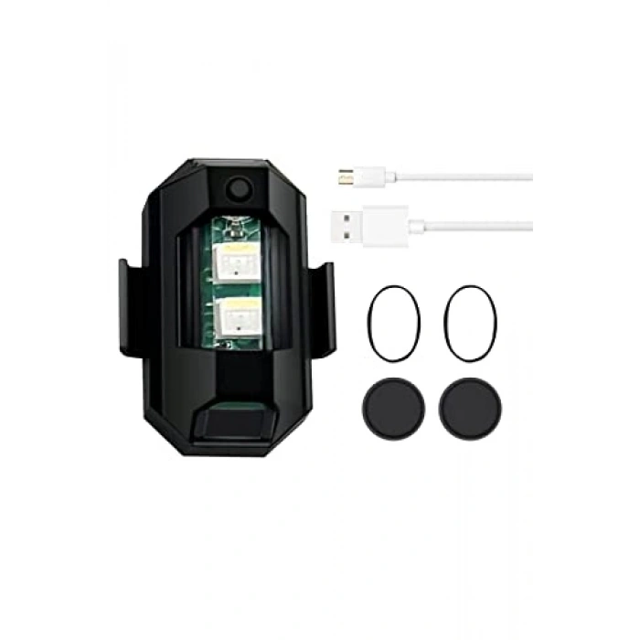 Led Anti Çarpışma Uyarı Işığı 7 Renk/Drone/Araba/Motor/Bisiklet/Kamp
