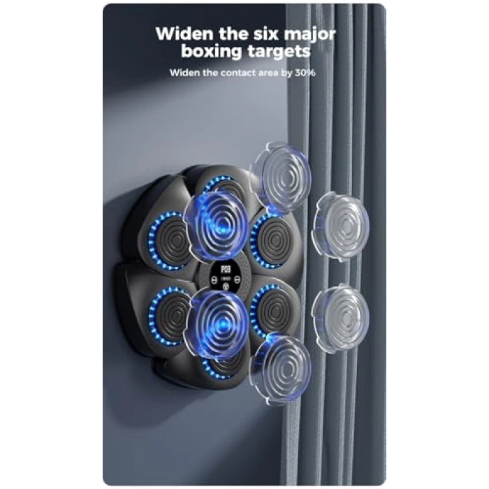 LED Ekranlı Müzikli Boks Refleks Makinesi - 9 Hız Ayarı
