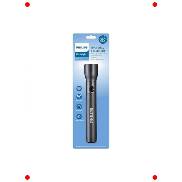 LED El Feneri - 350 Lümen, 6 AA Pil Dahil