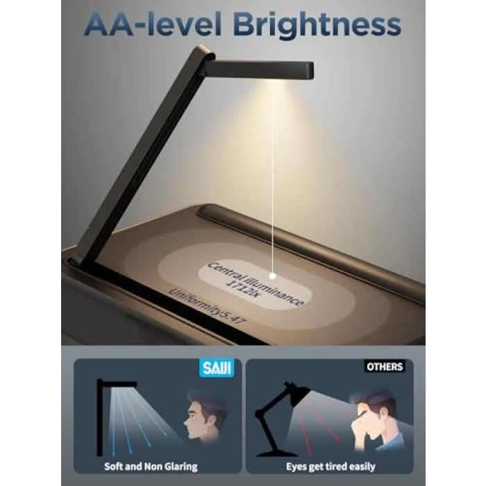 Led Işık ve Telefon Tutacağı ile Dizüstü Bilgisayar Lap Maı