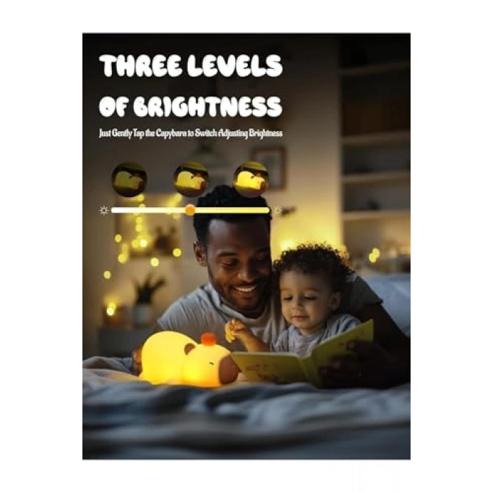 LED Işıklı Kapibara Gece Lambası, Şirin Tasarım