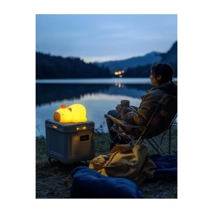 LED Işıklı Kapibara Gece Lambası, Şirin Tasarım