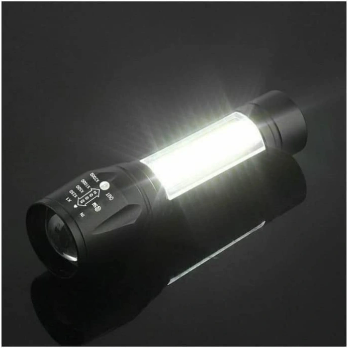 Led Ultra Güçlü Taktikal Fener, USB Şarjlı