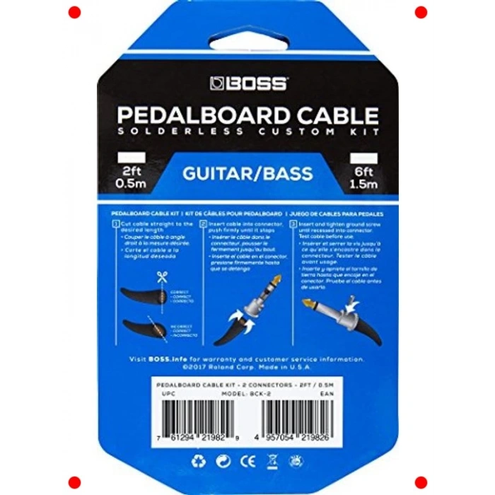 Lehimsiz Pedalboard Kablo Kiti - Kolay Kurulum