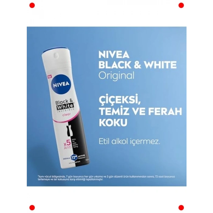 Leke Bırakmayan Kadın Sprey Deodorant 72 Saat