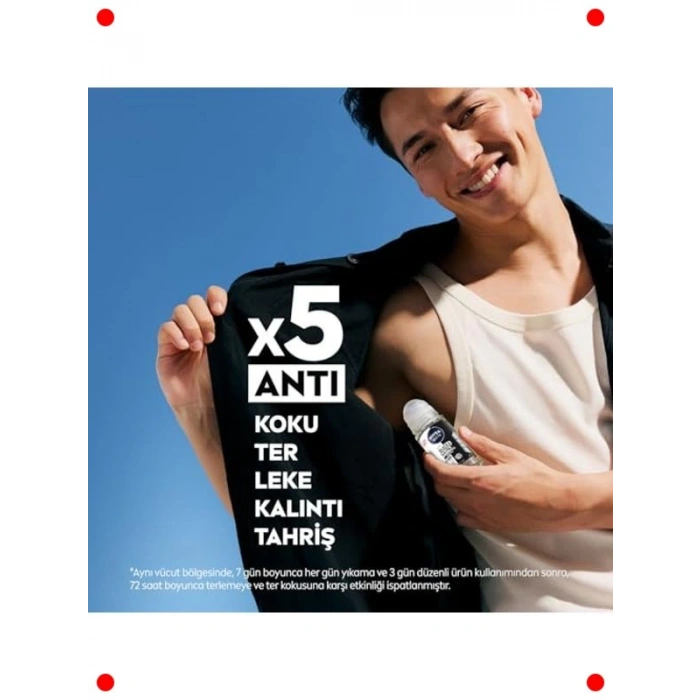 Leke Karşıtı Roll On Deodorant 72 Saat Koruma