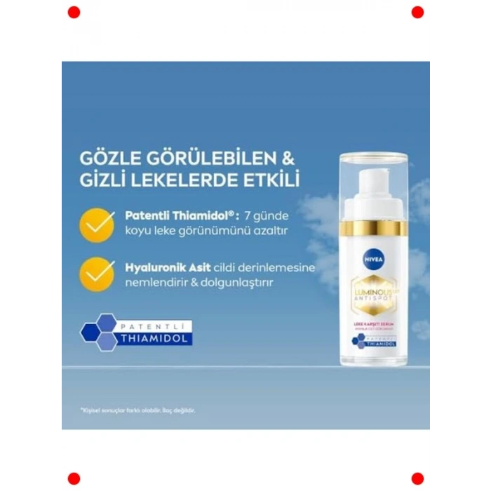 Leke Karşıtı ve Aydınlatıcı Cilt Serumu 30ml