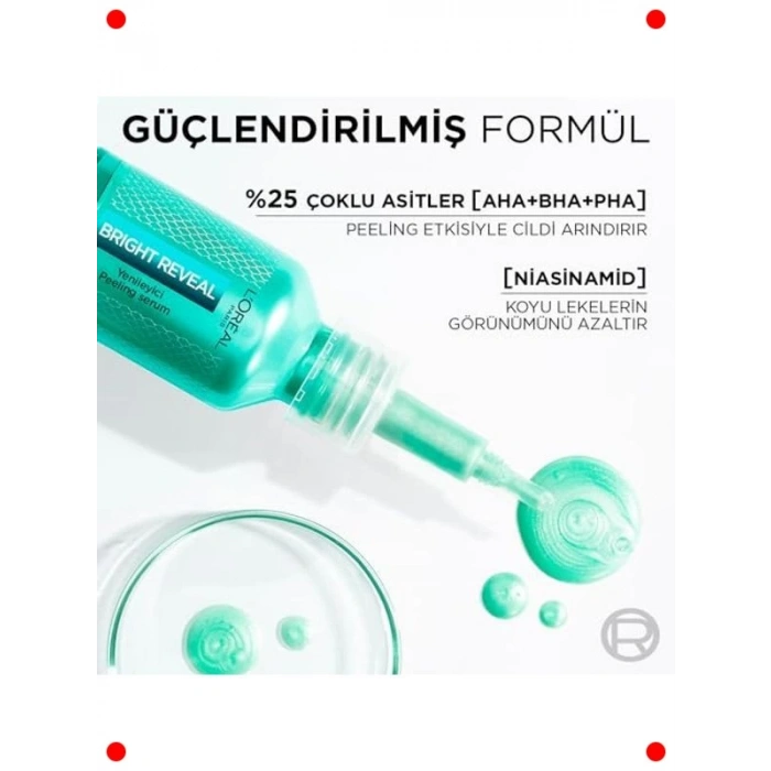 Leke Karşıtı Yenileyici Peeling Serum - AHA BHA PHA 25 ml