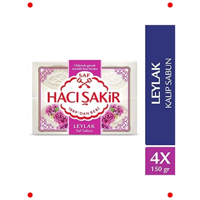 Leylak Kokulu Geleneksel Katı Sabun Seti (4 Adet)