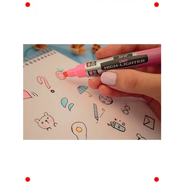 Likit Pastel Renk Vurgulayıcı Kalem Seti (6lı)