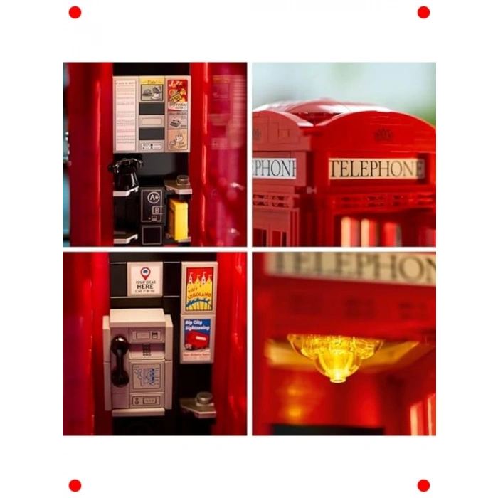 Londra Kırmızı Telefon Kulübesi Yapım Seti