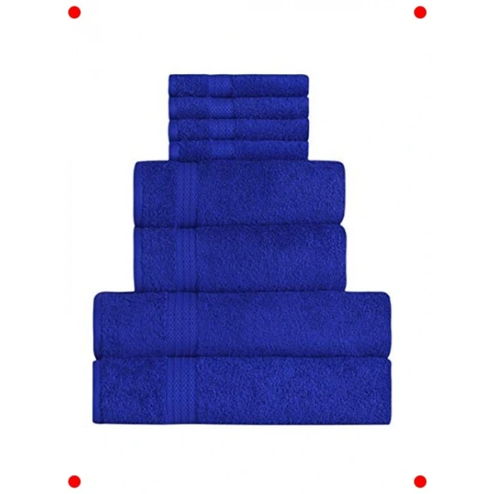 Lüks 8 Parça Pamuk H Seti (Royal )