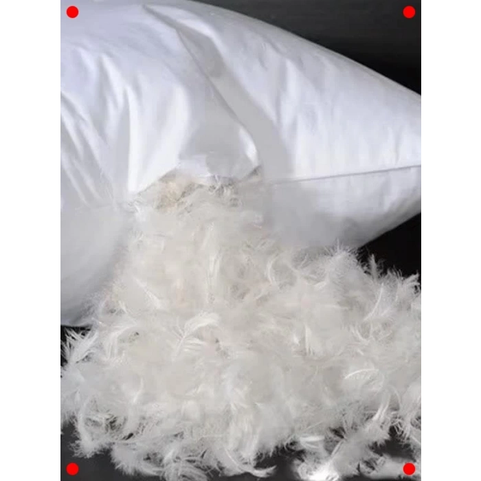 Lüks Kaz Tüyü Yastık 50x70 cm - Antibakteriyel, Yıkanabilir