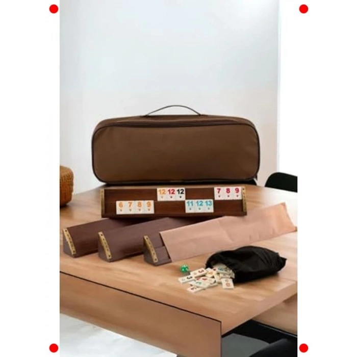 Lüx Ağaç Okey Takımı Seti