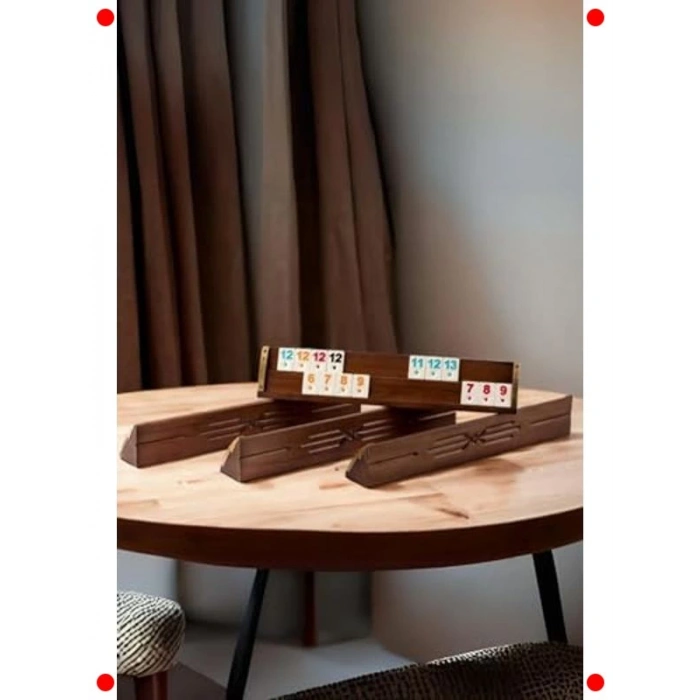 Lüx Ağaç Okey Takımı Seti