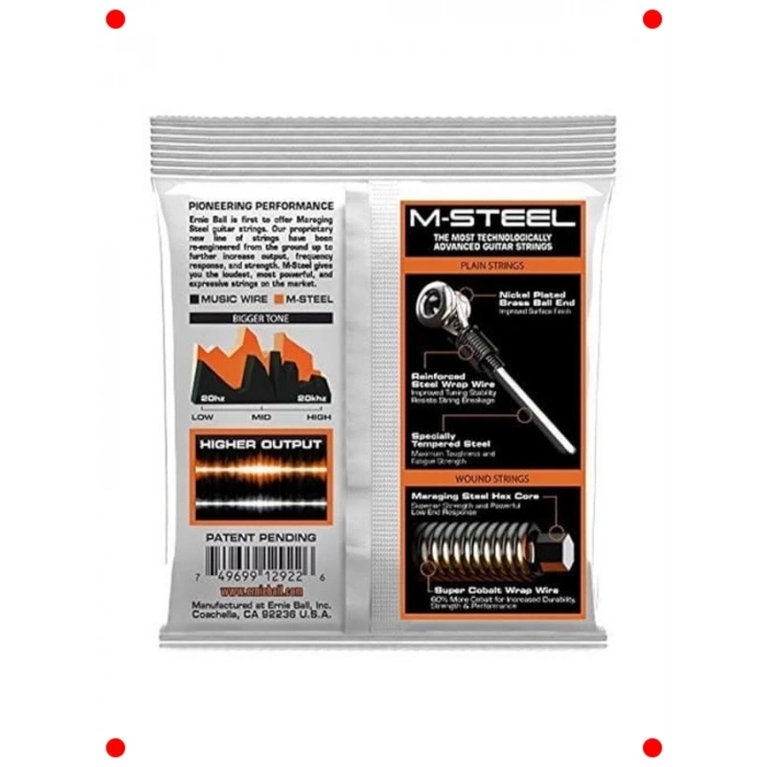 M-Çelik Elektro Gitar Teli Seti, 9-46 Ölçü