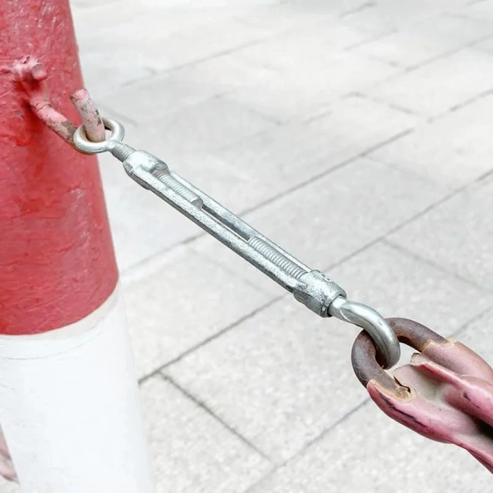 M6 Çelik Kanca, 5 Adet Paslanmaz Yük Halatı Gerdirme için