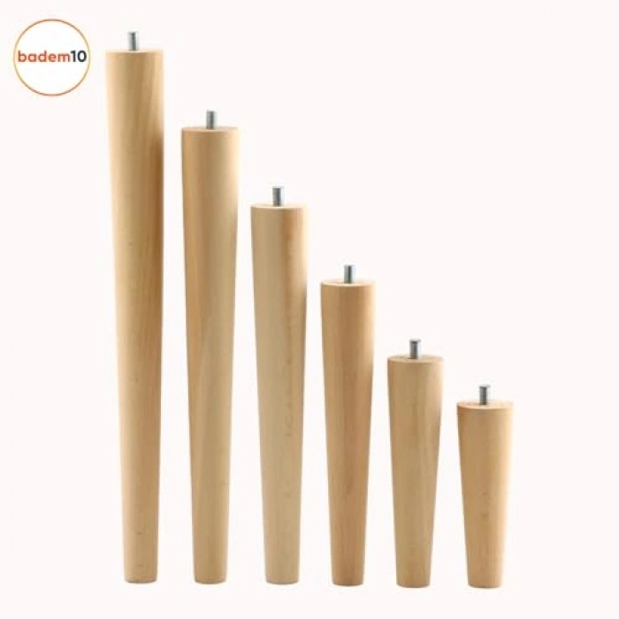 M8 Civatalı Ahşap Koltuk Ayağı, 12 cm, 8li Set