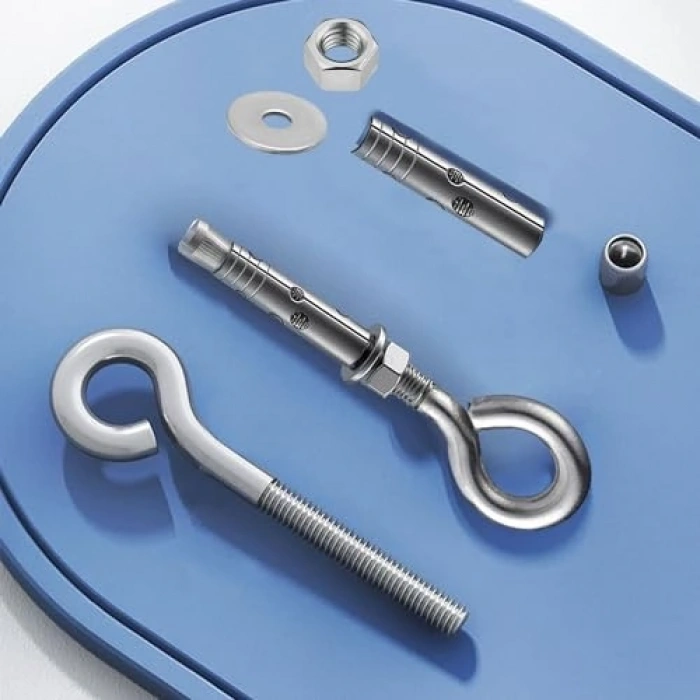 M8 kancalı çelik dübel seti, 5 adet, dayanıklı