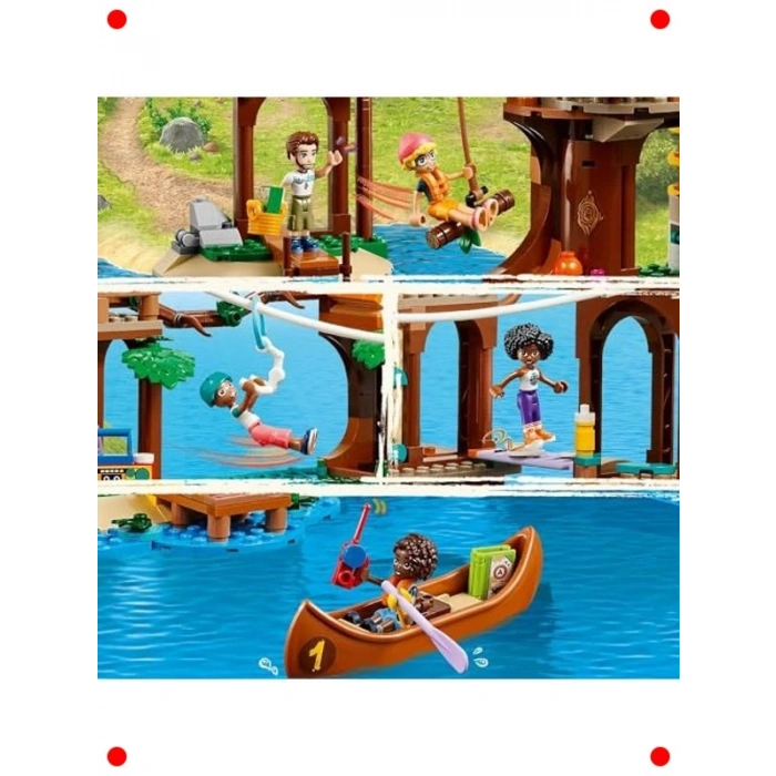 Macera Kampı Ağaç Ev Yapım Seti - 1128 Parça