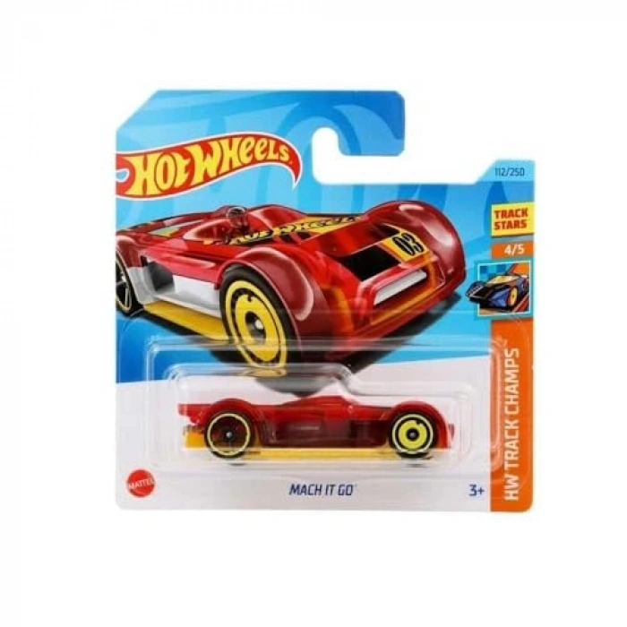 MACH IT GO Tekli Hot Wheels Araç ile Eğlenceli Oyun