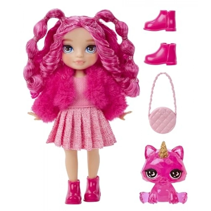 Magenta Renkli Eğlenceli Küçük Bebek Oyun Seti