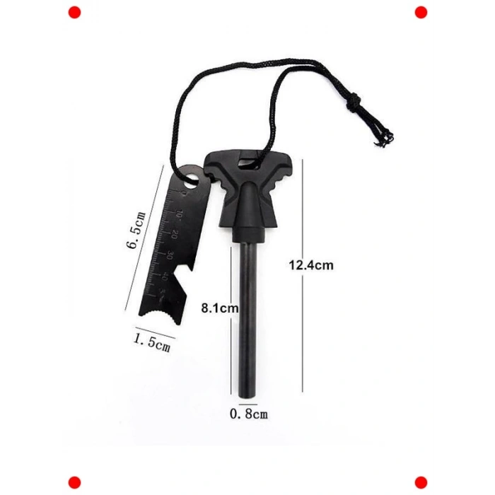 Magnezyum Ateş Başlatıcı Bar - 8mm x 8.5cm - Kamp