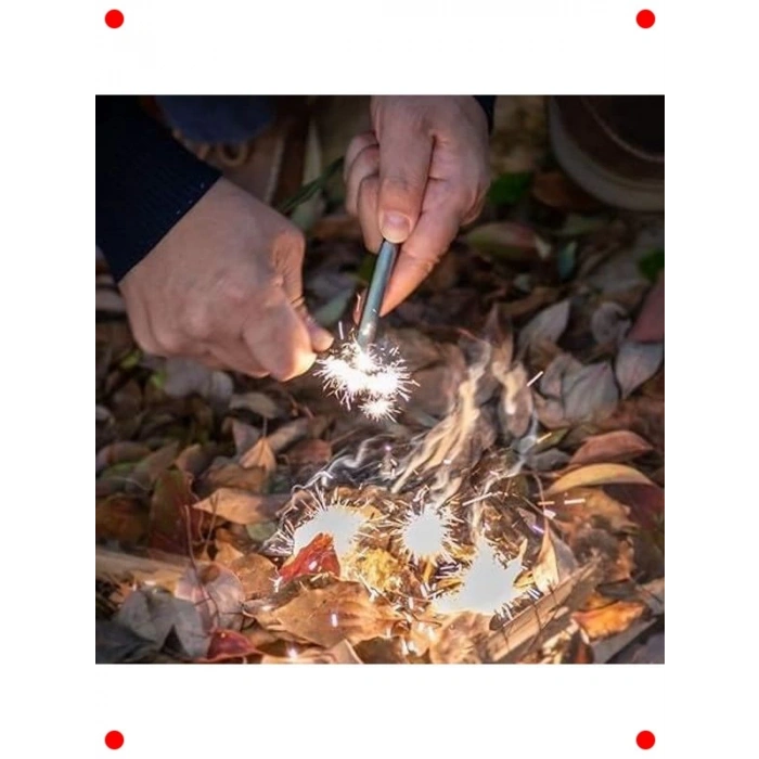 Magnezyum Bar Acil Durum Ateş Başlatıcı Paracord İpli