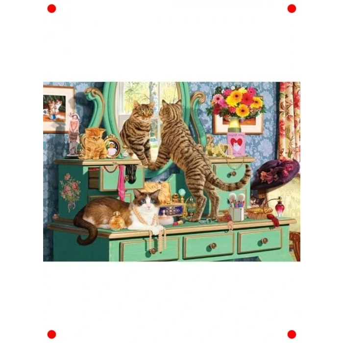 Makyaj Meraklıları Temalı Yapboz - 260 Parça