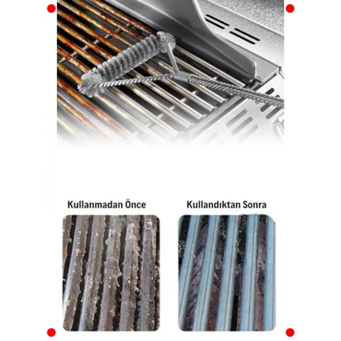 Mangal Izgara Teli Temizleme Fırçası
