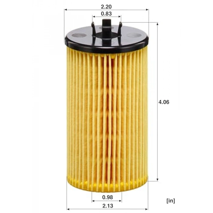 MANN-FILTER HU 612/2 x Yağ Filtresi (Opel)