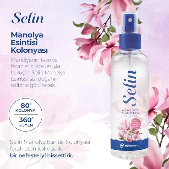 Manolya Kokulu Kolonya, 100 ml, Ferahlatıcı ve Rahatlatıcı