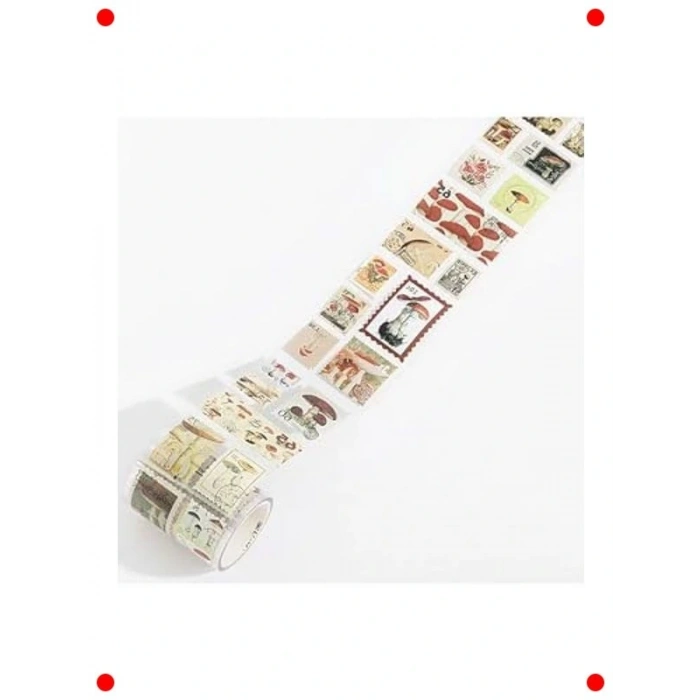 Mantar Koleksiyonu Temalı Rulo Sticker - Ajanda Dekoru