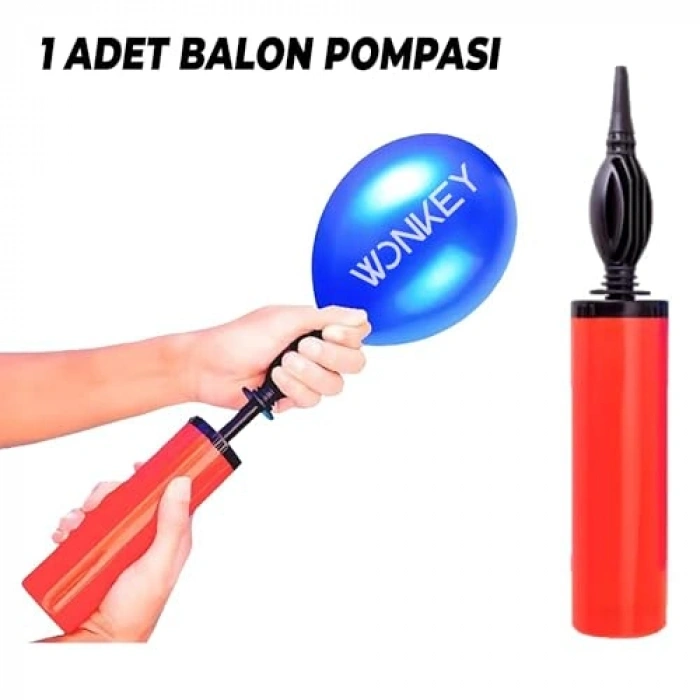 Manuel Hızlı Balon Şişirme Pompası, Kolay Kullanım