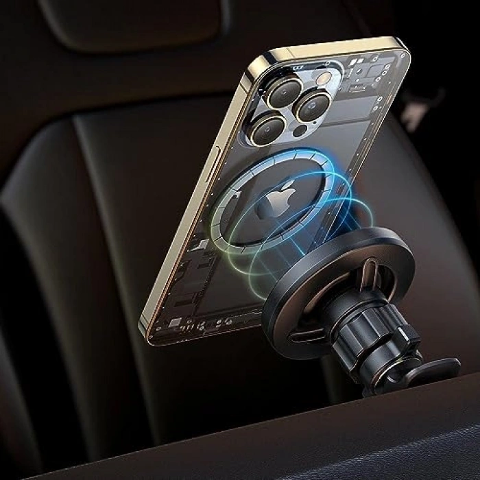 Manyetik Araç İçi Telefon Tutucu, 360° Dönebilir