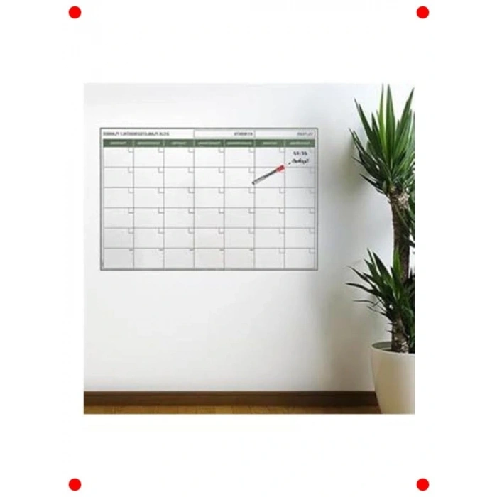 Manyetik Aylık Program Planlayıcı Takvim 85x56 cm
