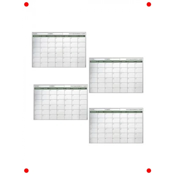 Manyetik Aylık Program Planlayıcı Takvim 85x56 cm
