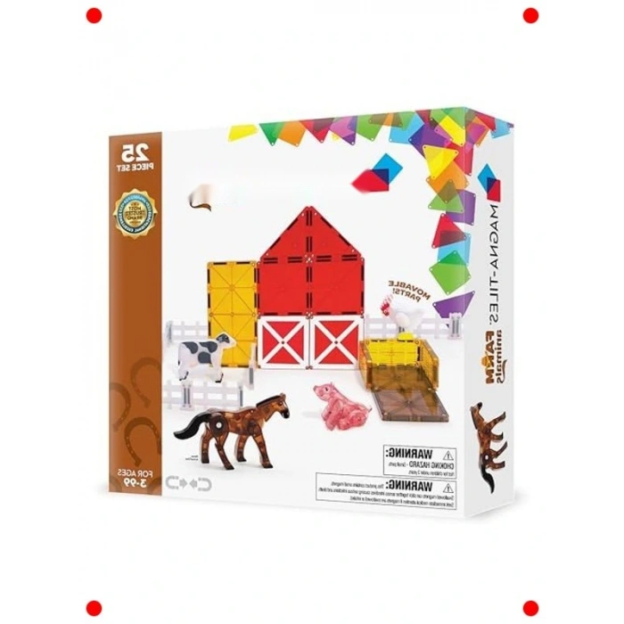 Manyetik Çiftlik Hvanları Yapı Seti - 25 Parça